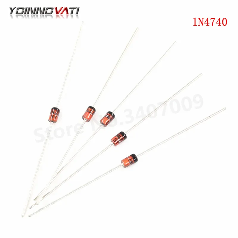 Новый 100 шт./лот 1n4740 IN4740 1N4740A 4740 DO-41 стабилитрон 1 Вт 10 В диода |