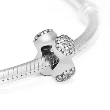 Подходит для Pandora Charms браслеты современные LovePods Spacer Beads 925 пробы-серебро-ювелирные изделия