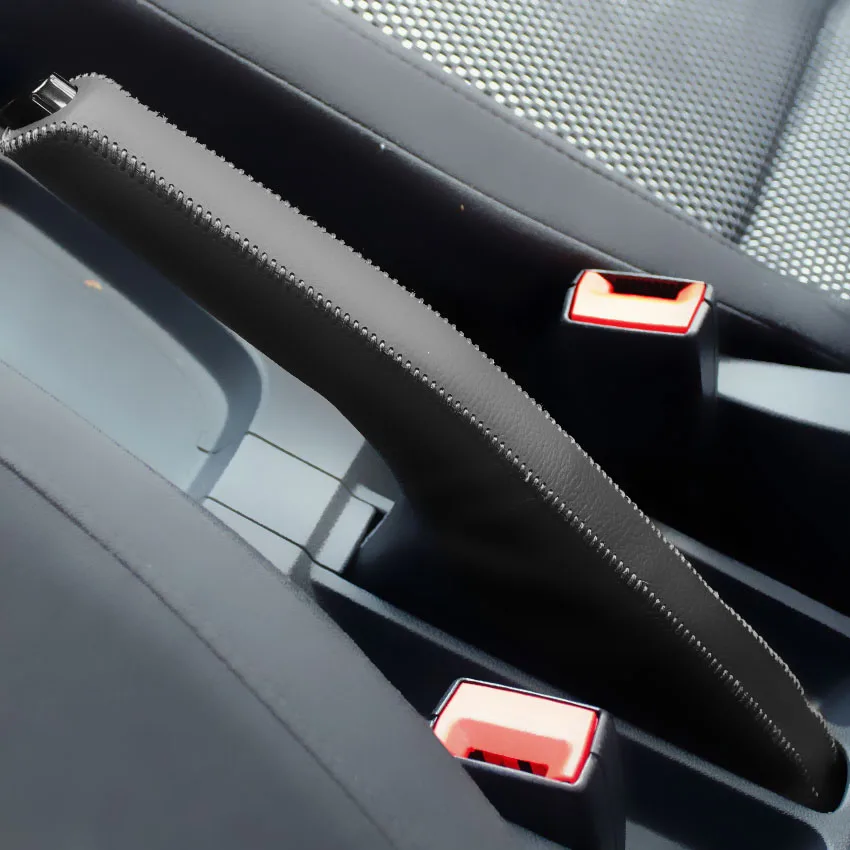 Car Handbrake Covers Case for Volkswagen VW Bora Polo Santana Passat Jetta Genuine Leather Auto Cover