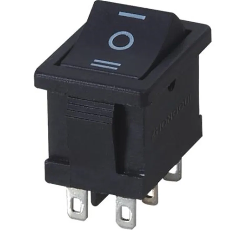 

20 PCS KCD1 black Rocker Switch 3 Position 6 Pins Power Switch ON-OFF-ON