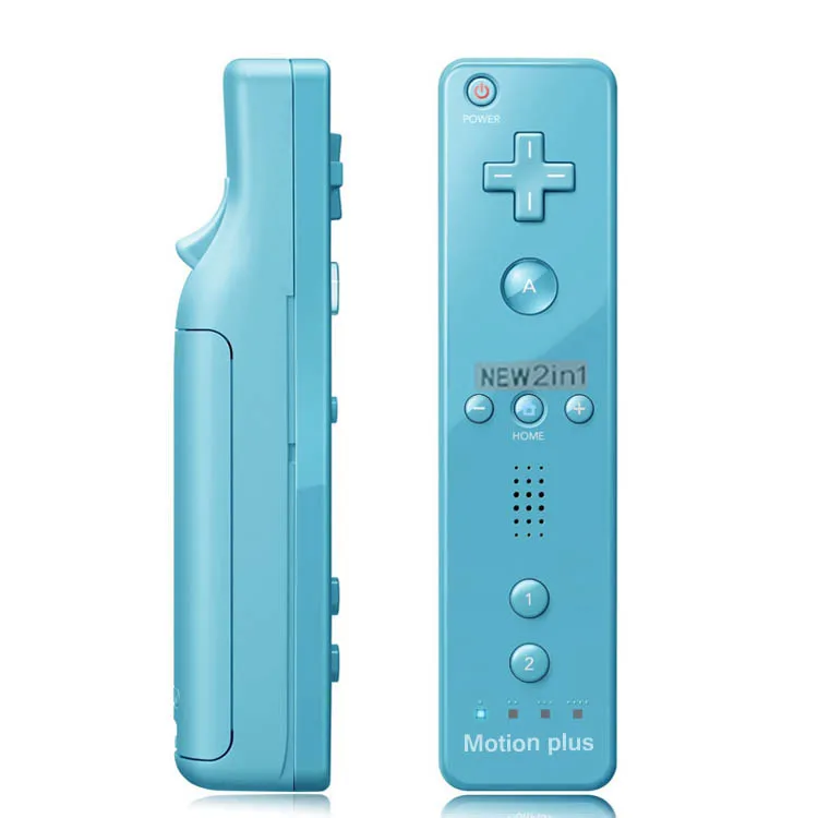 For Nintend Wii Wireless Bluetooth GamePad Remote Controller Joystick+Nunchuck Built-in Motion Plus For Nintendo Wii Games - Цвет: As picture shows