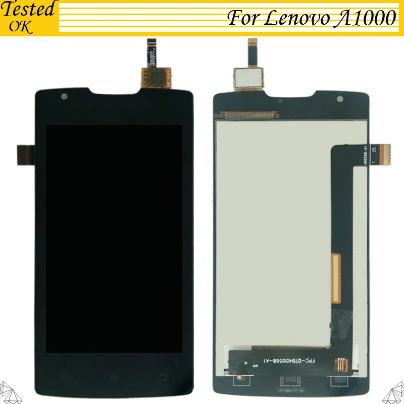 Цена 100% протестированная Рабочая для lenovo A1000 ЖК панель с сенсорным экраном дигитайзер полная сборка Полная замена 1000 font b lcd b font
