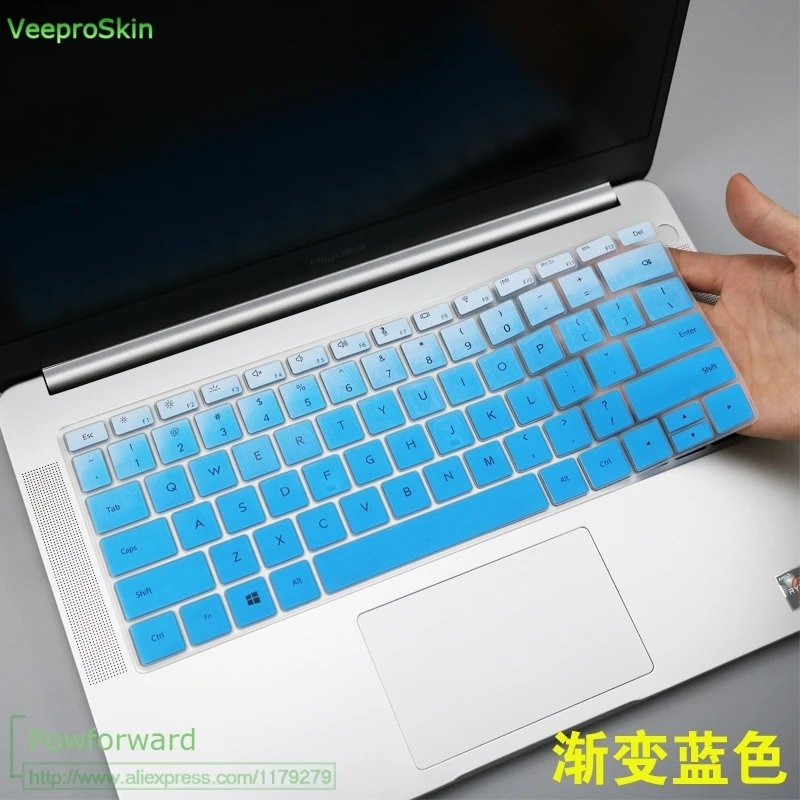 Для HUAWEI 1" MateBook D/13" Matebook 13 силиконовый чехол-клавиатура для ноутбука 13 14 дюймов