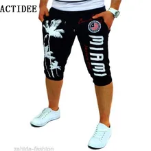 Шорты с принтом кокосовых деревьев мужские повседневные штаны модные шорты Большие размеры 36 38 40 мужские короткие мужские брюки повседневные Капри 5z