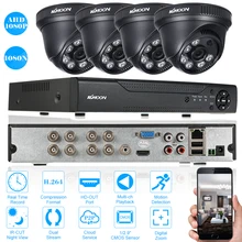 KKmoon 8CH CCTV система 1080N HDMI аналоговая камера высокого разрешения, система видеонаблюдения, цифровой видеорегистратор 4 шт. 1080 P Обнаружение движения ночное видение камера безопасности камера наблюдения комплект