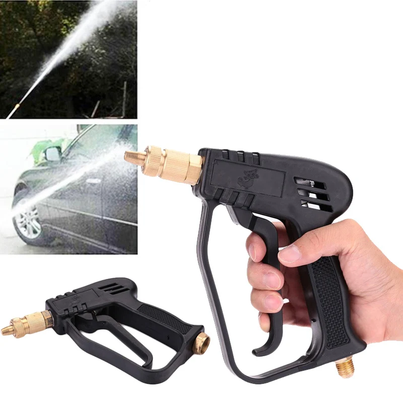 Краскораспылитель для автомобиля профессиональный внутренний зубчатый водяной пистолет машина для очистки давлением пластик+ медь черный+ желтый