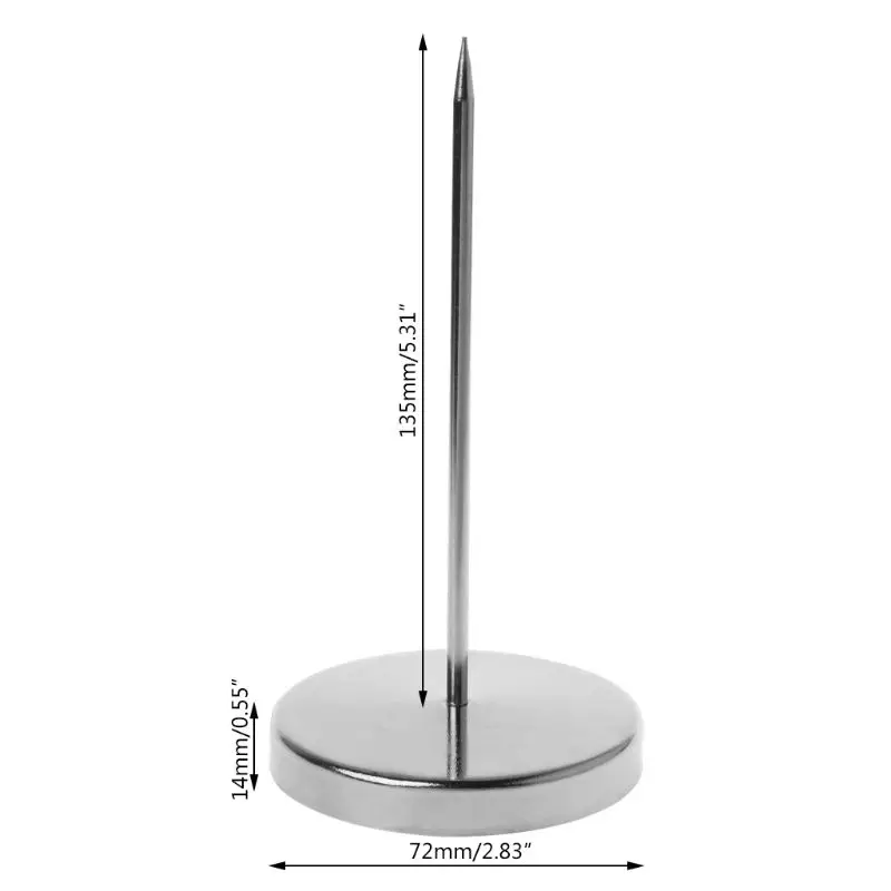 Нержавеющая сталь прямой стержень бумага копье Памятка держатель шип стержень счета вилка для получения Примечание