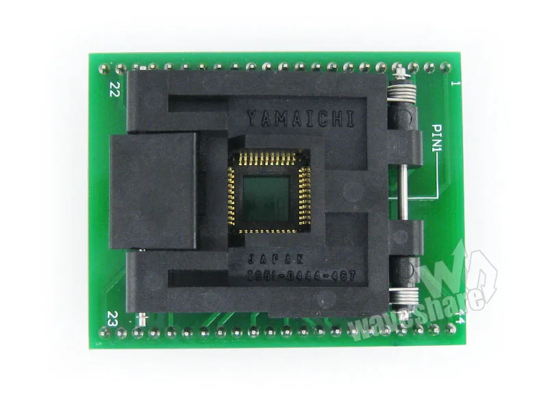 Waveshare QFP44 TO DIP44 (A) Yamaichi IC Programmer Adapter Test Socket 0.8mm Pitch for QFP44/TQFP44/FQFP44/PQFP44 Package Waveshare QFP44 TO DIP44 (A) Yamaichi IC Programmer Adapter Test Socket 0.8mm Pitch for QFP44/TQFP44/FQFP44/PQFP44 Package
