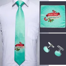 Мужской галстук, Новое поступление, 8,5 см, Барри. Ван, зеленый, с принтом, Рождественский галстук для мужчин, вечерние, шелк, на шею, галстук, Прямая поставка, FA-5101