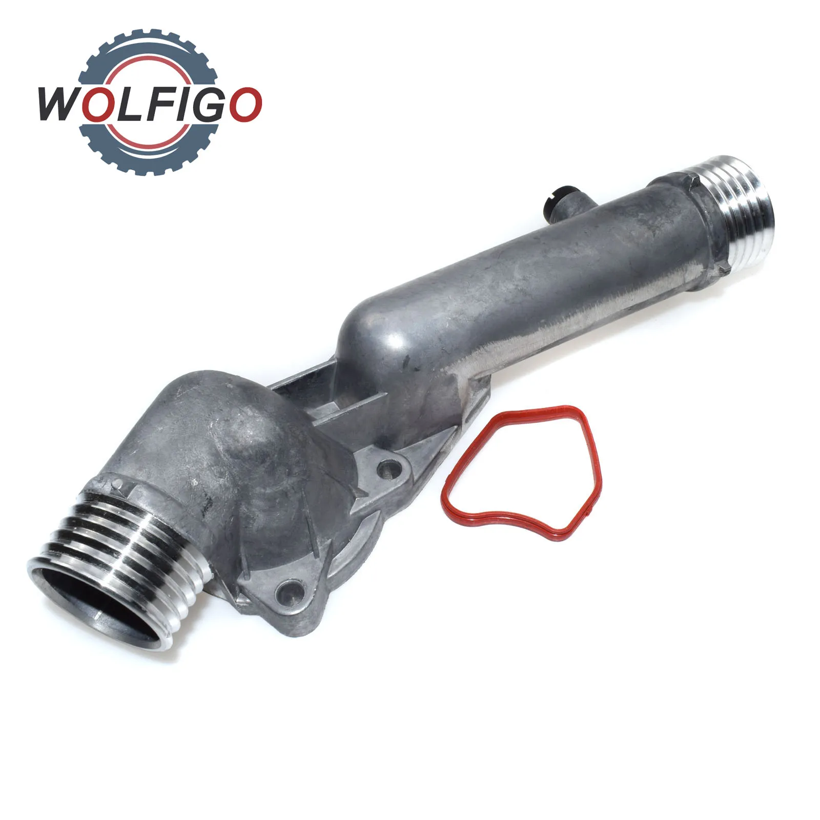 Wolfigo Engine Coolant Cooling Thermostat Assembly Housing Cover For