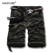 MASCUBE новые мужские шорты Карго Лето Топ Дизайн камуфляжные шорты в стиле милитари Homme хлопок Модная брендовая одежда