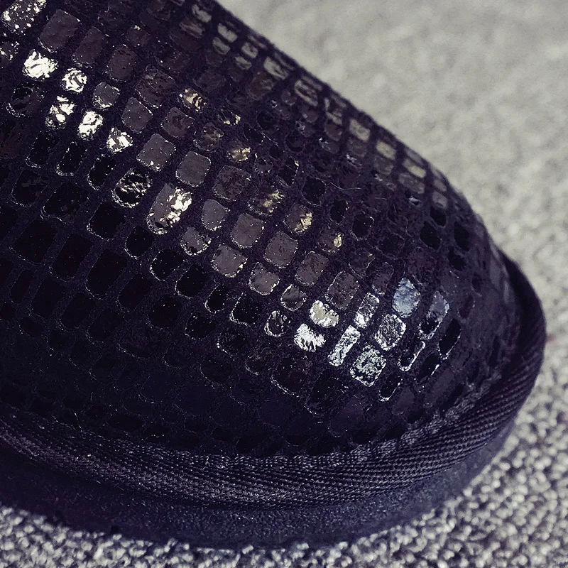 Top Fashion 2020 Women's Natural Fox Fur Snow Boots 100% Genuine Cow Leather Winter Boots Female Winter Shoes Women Boots