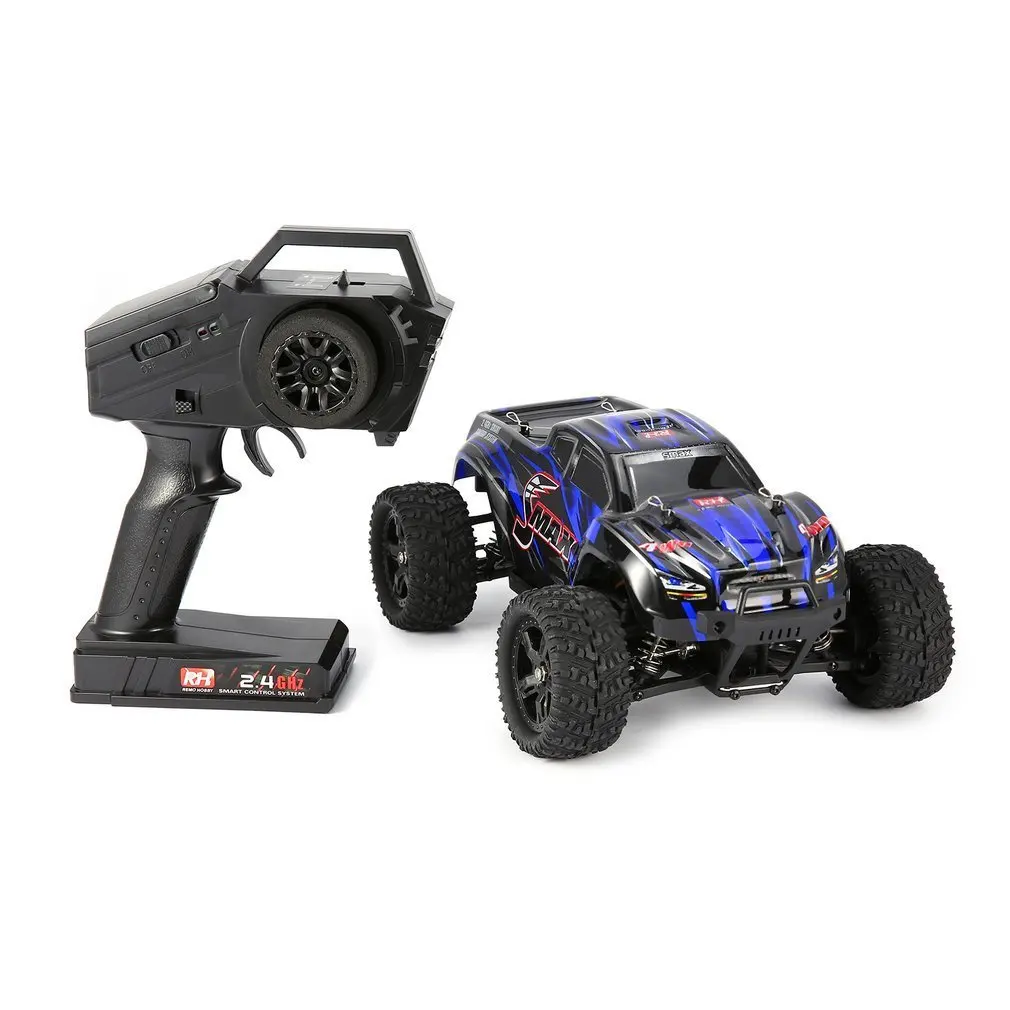 1/16 2.4G RC Car 40km/h Remote Control High Speed 4WD Brushed Off-Road Truck Big Wheels Bigfoot Car
