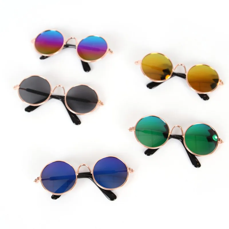 Модные собачьи очки для домашних животных кошачий глаз многоцветные Солнцезащитные очки фото реквизит-Аксессуары