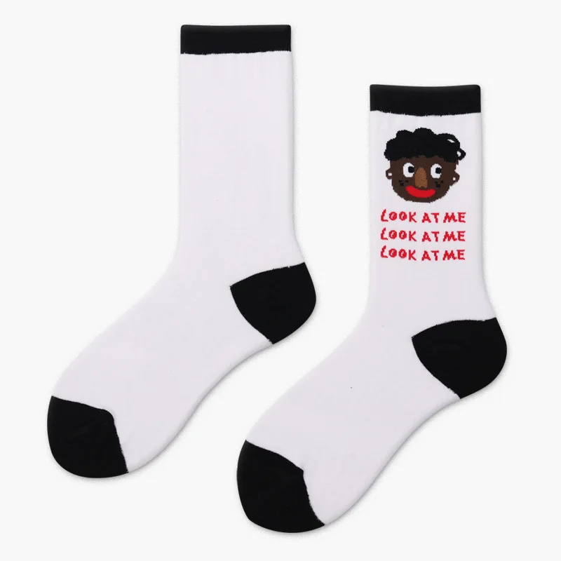 [COSPLACOOL] Японские Харадзюку забавные носки для животных, женские креативные носки унисекс с милым принтом, Рисунок маслом, Meias Femme