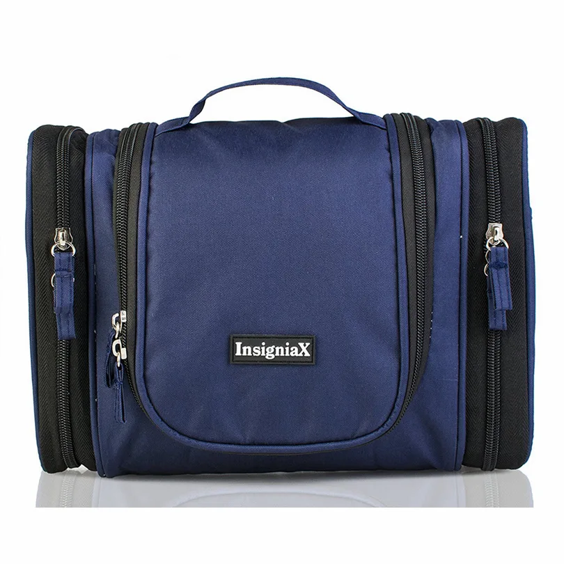 

Heopono Good Quality 300D Polyester Double Sides Pocket Men Women Adults Cosmetic Organizer Travel Multiple Hanging Toiletry Bag