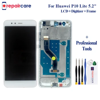 

DHL 10pcs For Huawei P10 Lite LCD Screen with frame P10 Lite display Tested Touch Screen Replacement for Huawei P10 Lite