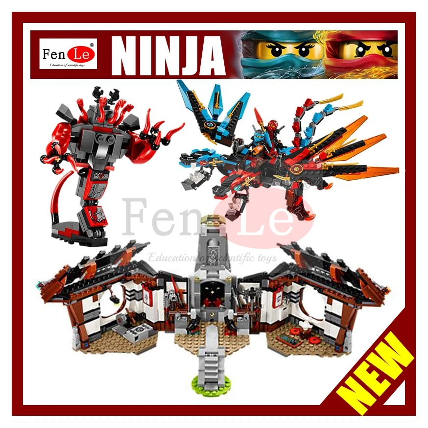 

1173pcs Ninja New 10584 Dragon's Forge DIY Model Building Kit Blocks Gifts Toys Compatible With 70627