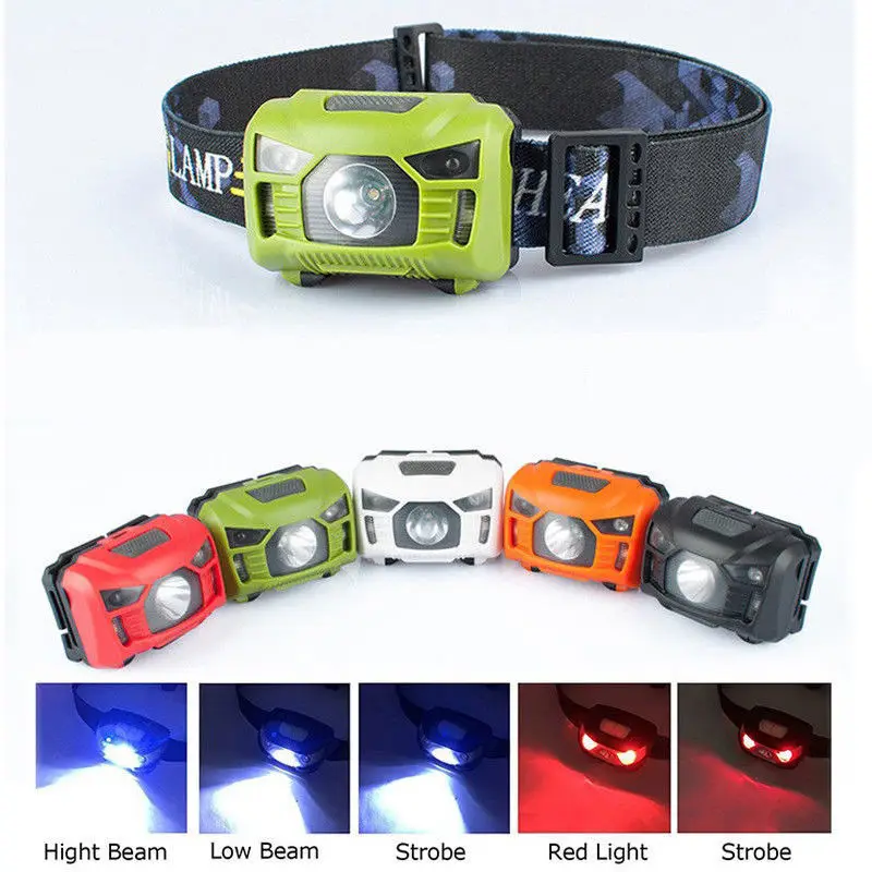 

LED Torch Lamp Camping Induction Headlamp USB Rechargeable Motion Sensor Flashlight Super Bright For Outdoor Fishing Dog Walking