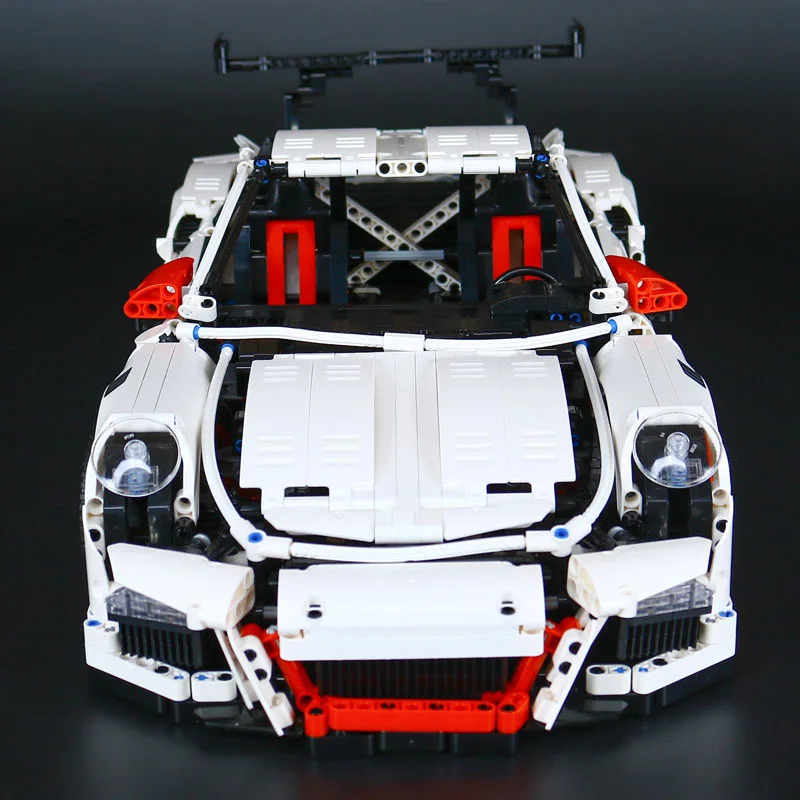 

LEPIN 20001B technic series Race Car Model Building Kits Blocks Bricks Compatible legoing 42056 For boy children birthday Gift