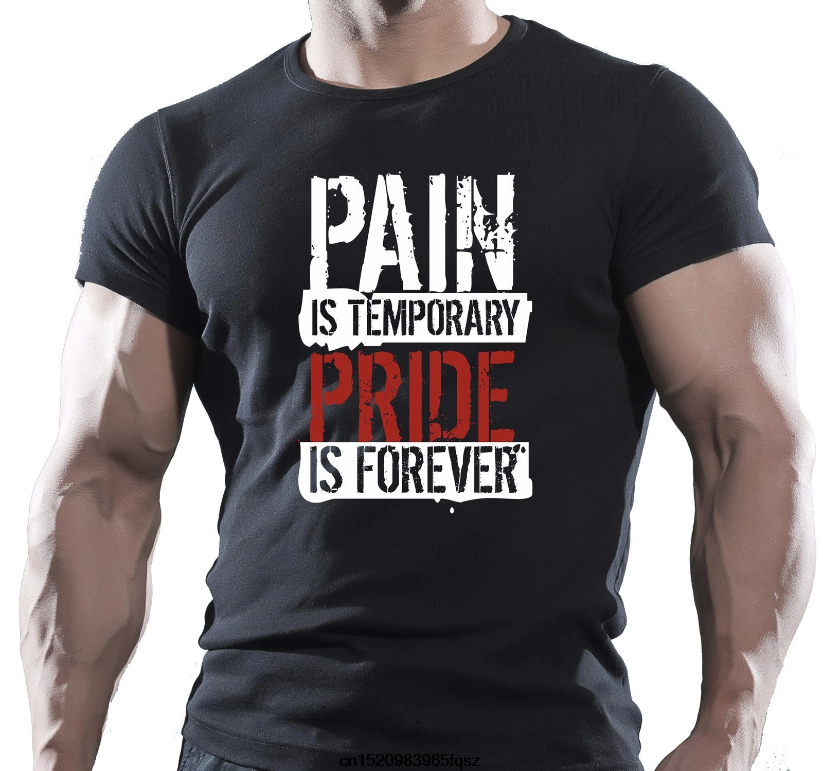 Gildan PAIN & PRIDE MENS BODYBUILDING GYMER MOTIVATION GOKU T Shirt