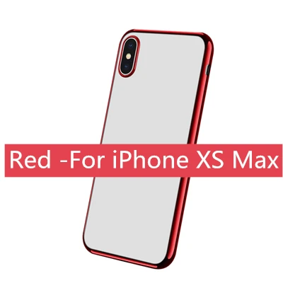 Мягкий прозрачный чехол из ТПУ для iPhone XR/XS Max, роскошный Ультратонкий противоударный прозрачный чехол, хорошее качество, Лучшая цена, A20 - Цвет: Розовый