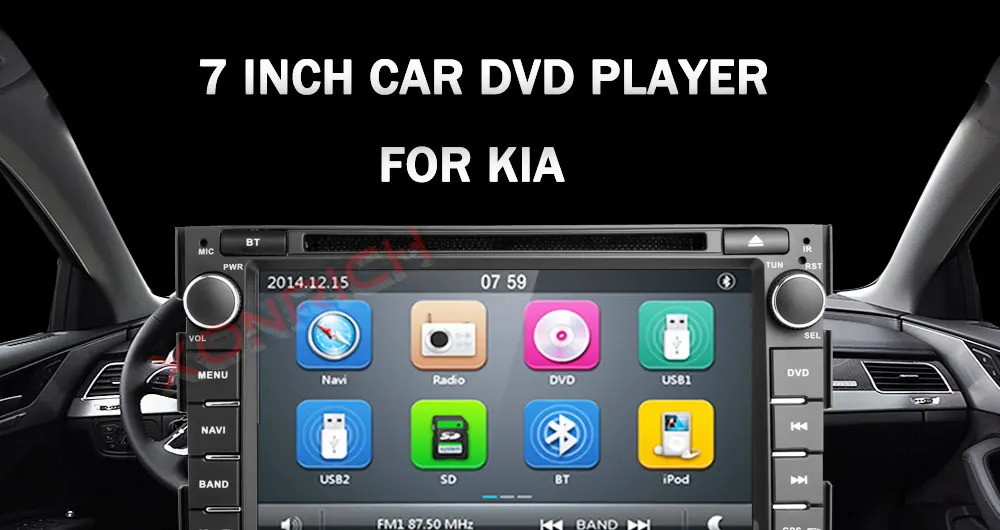 Flash Deal 2 din Car Radio Car DVD Player Multimedia GPS Glonass Navigation Audio Stereo Head unit For Kia Ceed 2010 2011 2012 Venga 0