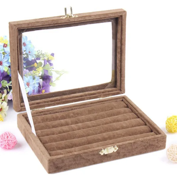 

Wholesale Purple Brown color Bijou Display Box Jewelry Sets Necklace Earrings Ring Packing Gift Box