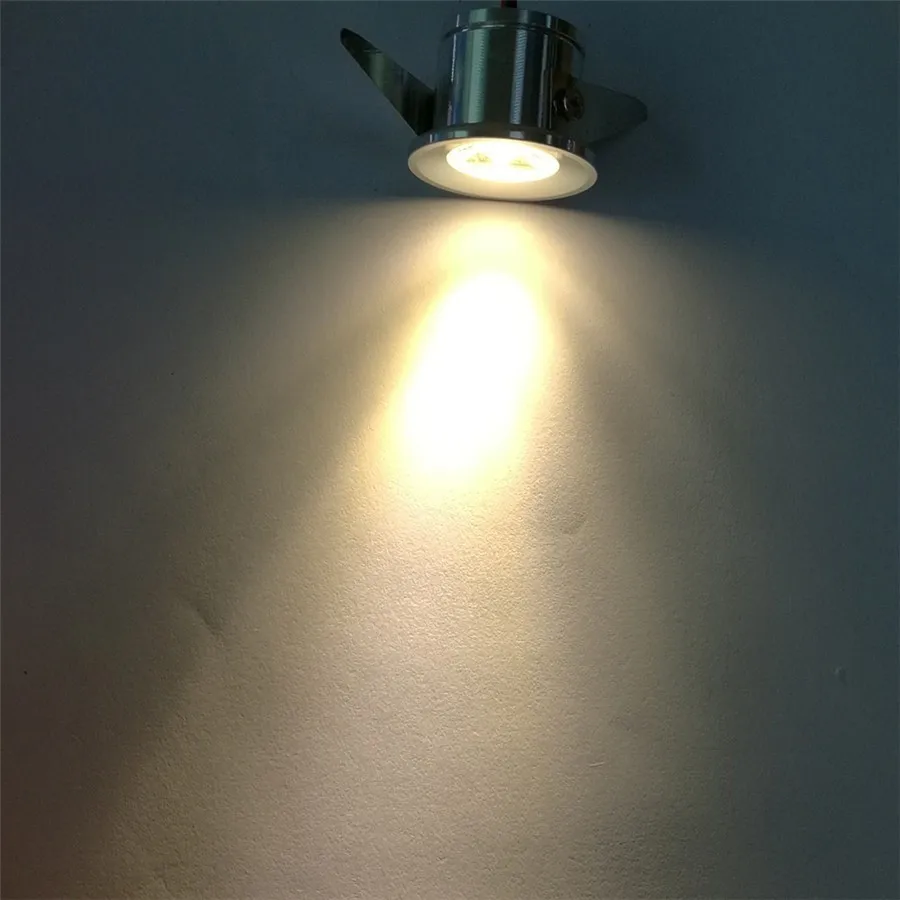 Мини светодиодный светильник 3 Вт для шкафа, светодиодные встраиваемые ювелирные лампы точечного освещения, поверхностный монтаж, светильник, лампы DC12v 230 В для прилавка, витрина