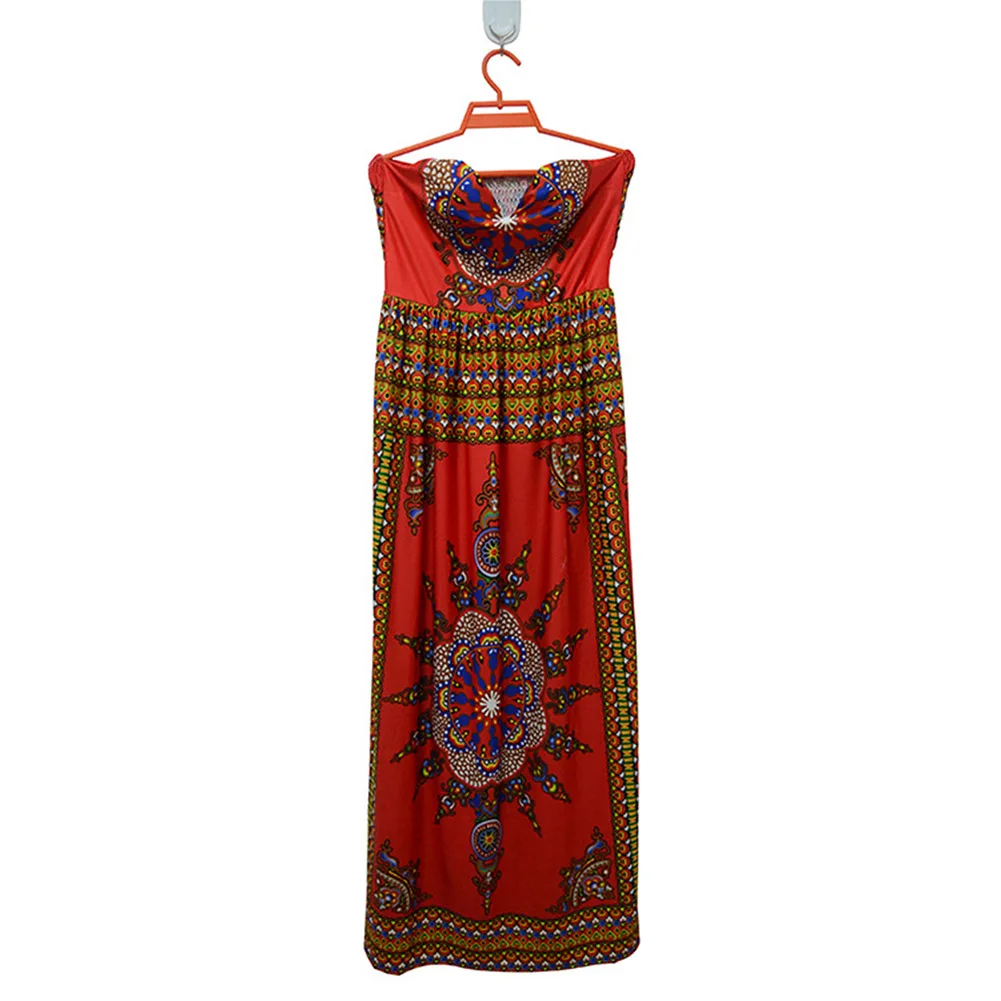 SUNGIFT африканская Дашики одежда Лето Новое Женское платье с обмоткой на груди с эластичной спинкой и талией элегантное вечернее платье для женщин
