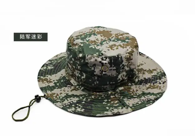 Лето большой вдоль камуфляж cap Цифровой Лесной шляпа 56-58 см