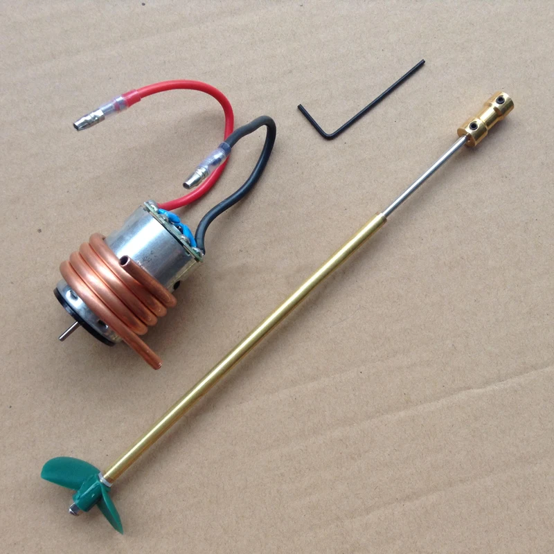 1Set DIY RC Boat 380 Motor Kit Drive Dog 3mm Stainless Steel Drive Shaft Kit+Nylon Propeller