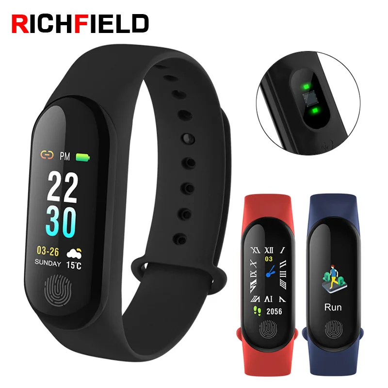 RICHFIELD M3 Plus Smart Bracelet Blood Pressure watch Heart Rate fitness band Fitness tracker activity tracker fitness bracelet RICHFIELD M3 Plus Smart Bracelet Blood Pressure watch Heart Rate fitness band Fitness tracker activity tracker fitness bracelet