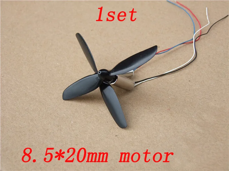 

1set DIY Gliding Wing Aircraft 8.5*20mm Hollow Cup Motor+75mm Prop for RC Helicopter Airplane Large Torque Coreless Engine