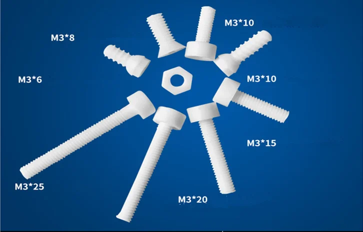 

M3 * 8 Alumina inner hexagon Ceramic Screws/ 95% Alumina Ceramic Screws/ Antioxidant Bolt / High Temperature Screw