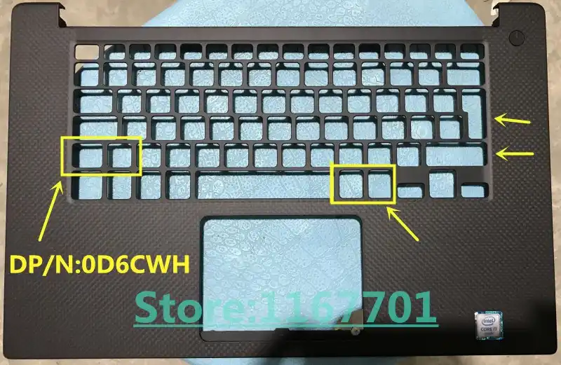 Laptop Keyboard Touchpad Palmrest Upper Case Cover For Dell Xps 15 9550 Precision 5510 M5510 0d6cwh 0wkfhp 0jk1fy Us Uk Jp Laptop Bags Cases Aliexpress