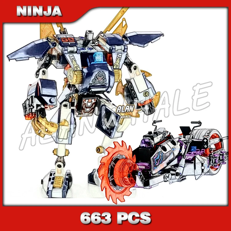 Baratos 663 Uds. Ninja Killow vs. samurái Mech Robots Paquete de refuerzo 10805 modelo bloques de construcción juguetes compatibles con ladrillos Lego