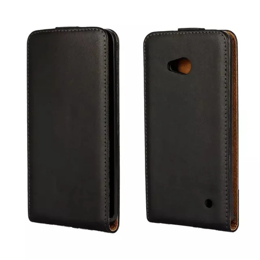 Ultra Thin Genuine Leather Phone Case Magnetic Buckle Vertical Mobilephone Cover Cellphone Accessories For Microsoft Lumia 640