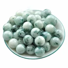 Настоящие натуральные нефритовые бусины белые цветы плавающие круглые бусины ock ожерелье браслет бусины DIY аксессуары