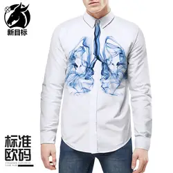 Рубашка с короткими рукавами готическая одежда Faconnable Overhemden Heren в клетку мужской блузки хит Длинные вечерние платье Бонг CXCY807002