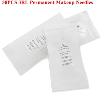 

50 pieces/Lot 3RL Permanent Makeup Eyebrow Tattoo Needles for 600D-G Rotary Eyebrow Tattoo Machine Pen