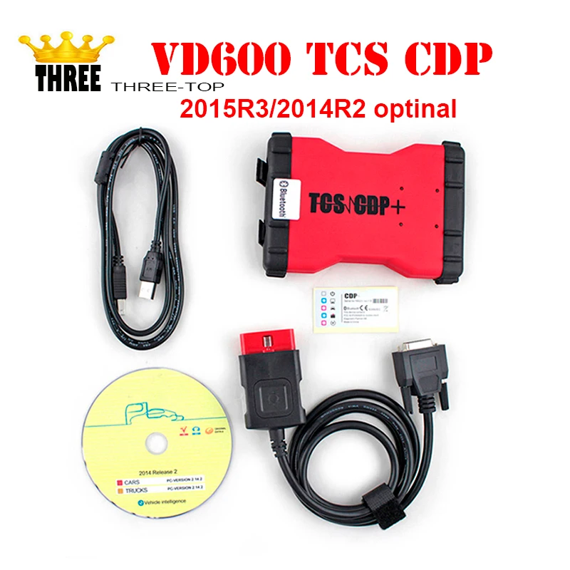 Лидер продаж vd600 TCS Pro Без Bluetooth сканер VD 600 CDP + Plus со светодиодной 3 in1 коробка box