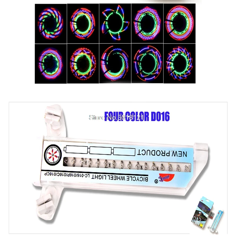 

1Pc Bike Cycling Bicycle Tire Valve 32 Led Flash Spoke Wheel Light 30 Kinds Flash Riding Safety Drop ship