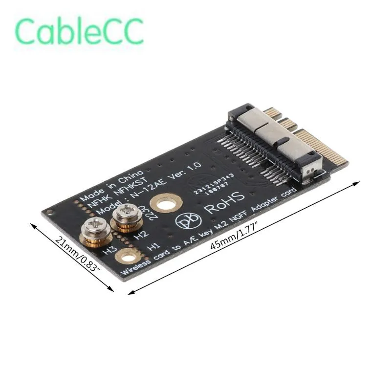 

BCM94360CS2 BCM943224PCIEBT2 Wireless Card to NGFF M.2 Key A/E Adapter for Macbook OS