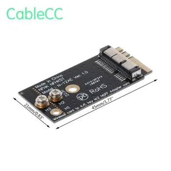 

BCM94360CS2 BCM943224PCIEBT2 Wireless Card to NGFF M.2 Key A/E Adapter for Macbook OS