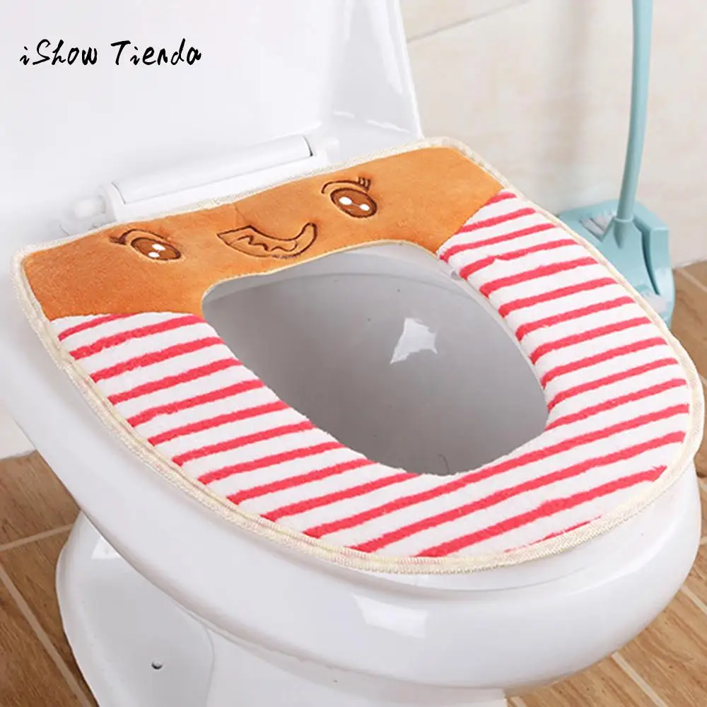 

Bathroom Protector Closestool Soft Warmer All Shape Toilet Cover Seat Lid Pad toilette wc navidad decoraciones para el hogar