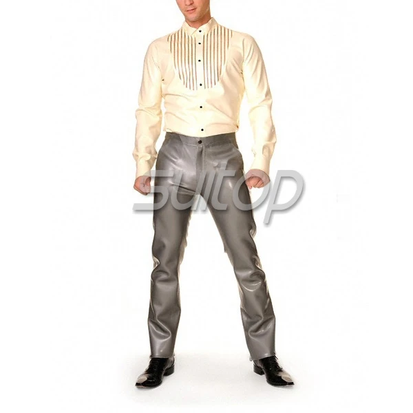 

latex dress shirt clothes garment for men