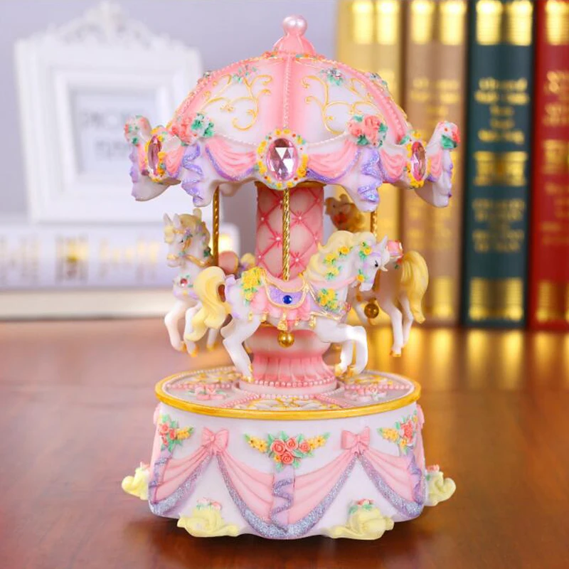 

Rotating Crystal Ball Music Box Music Box Home Creative Birthday Gift Children's Day Christmas Kids