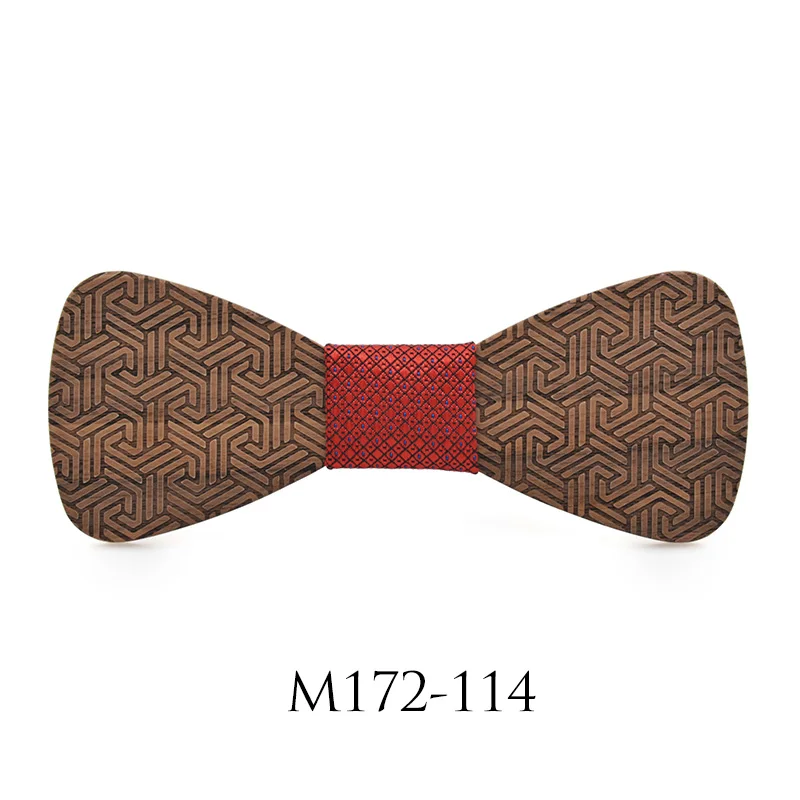 Деревянная бабочка деревянный лук галстуки для мужчин Bowknots Gravatas узкий галстук свадебные костюмы рубашка бабочка формовщик галстука - Цвет: 114