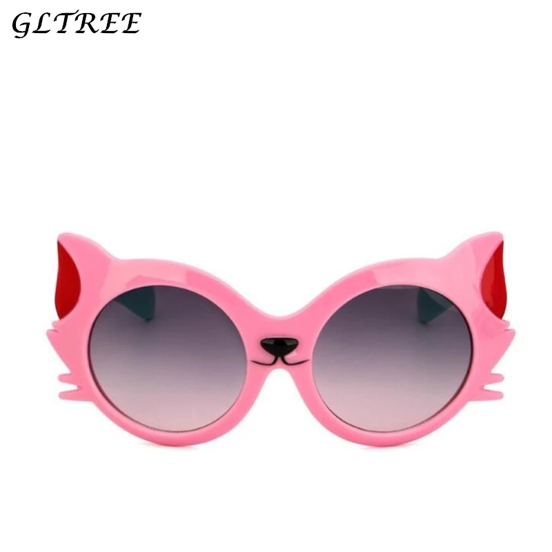 

GLTREE Cute Cartoon Cat Eyes Sunglasses Children Girls Glasses Boys Spectacles Sun glasses Child Mirror Baby Eyewear Oculos G112